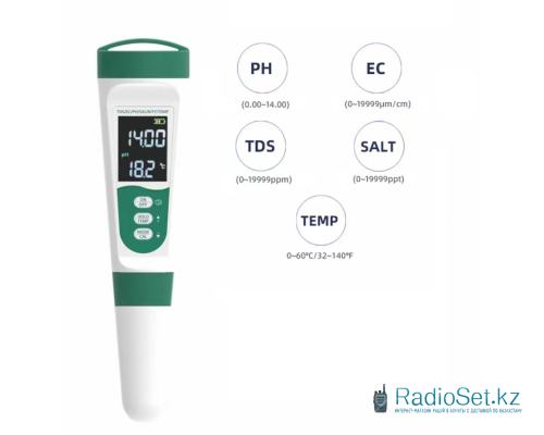 Измеритель качества воды MF-M51 PH, EC, TDS, SALT, TEMP